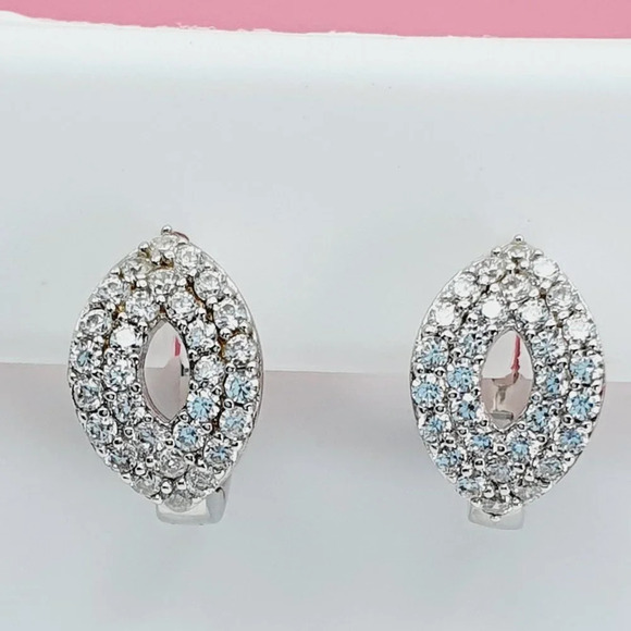 "925 Sterling Silver Cubic Zirconia Earrings, U19254656 - Picture 5 of 11